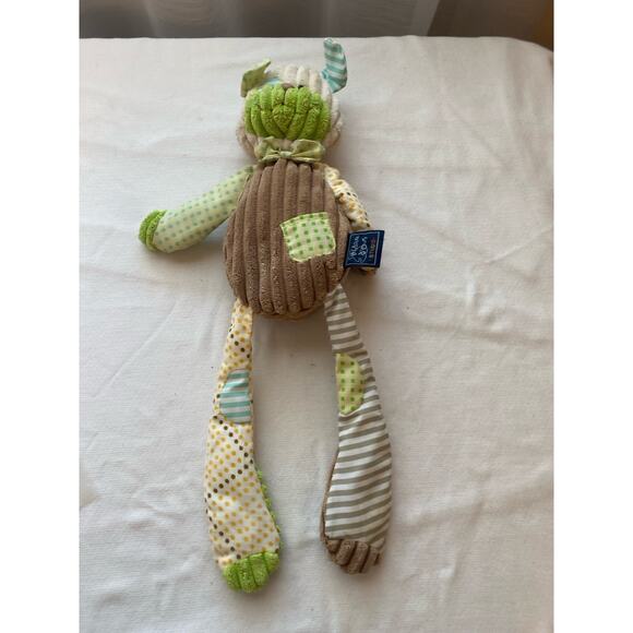 Vtg Histoire d'ours Studio Chenille Bunny Rabbit Plush Classic France Stripe - Picture 2 of 8